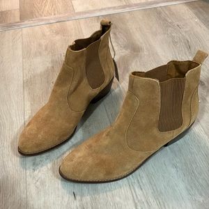 Genuine suede leather ankle booties from the Gap. Women’s 11.